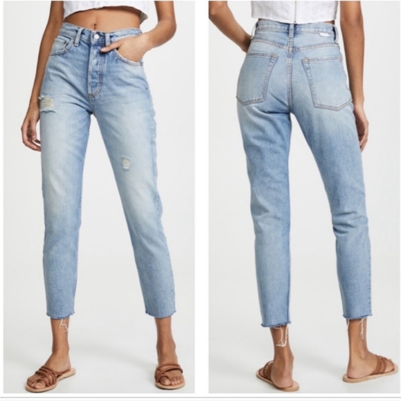 Boyish the Billy High Rise Skinny Distressed Ripped Jeans Size 26 - Picture 4 of 12